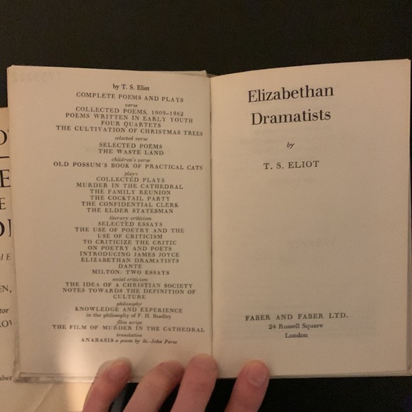 T S Eliot books: murder in the Cathedral and essay - Picture 4 of 4